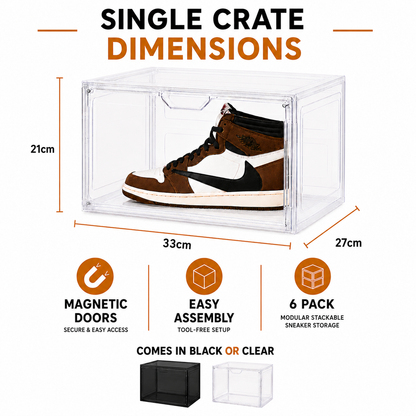6 Pack Sneaker Crates