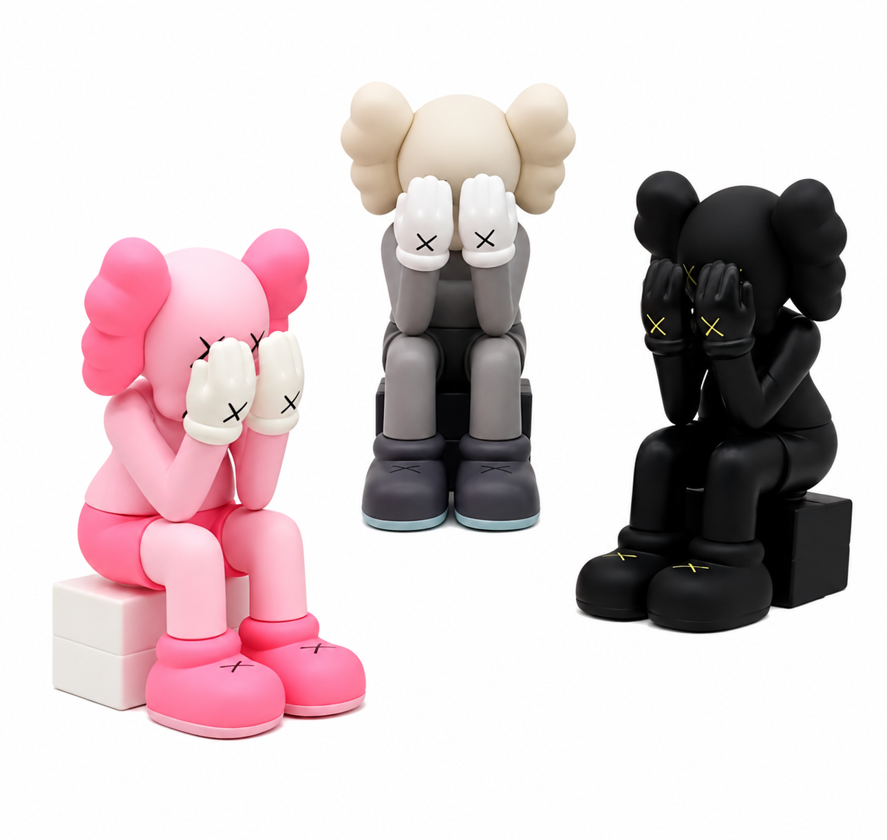 Sitting Kaws figurine