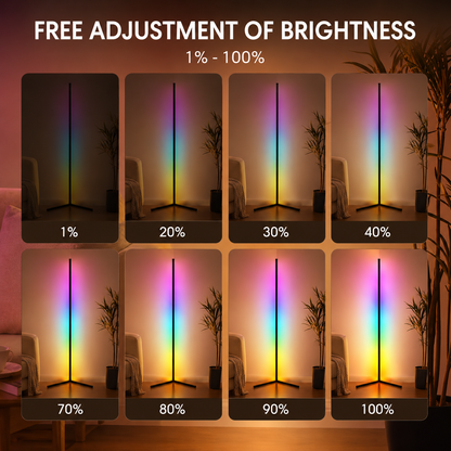 AURORA EDGE-Smart Corner Floor Lamp